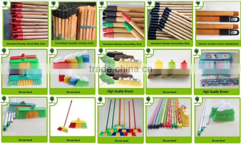 2016 Factory price varnished wood stick/Wooden brush handle for sweeping tools