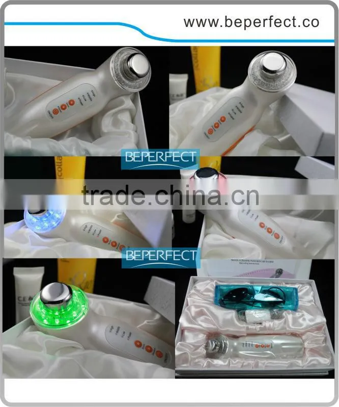Home use colorful lights Ultrasonic skin care device