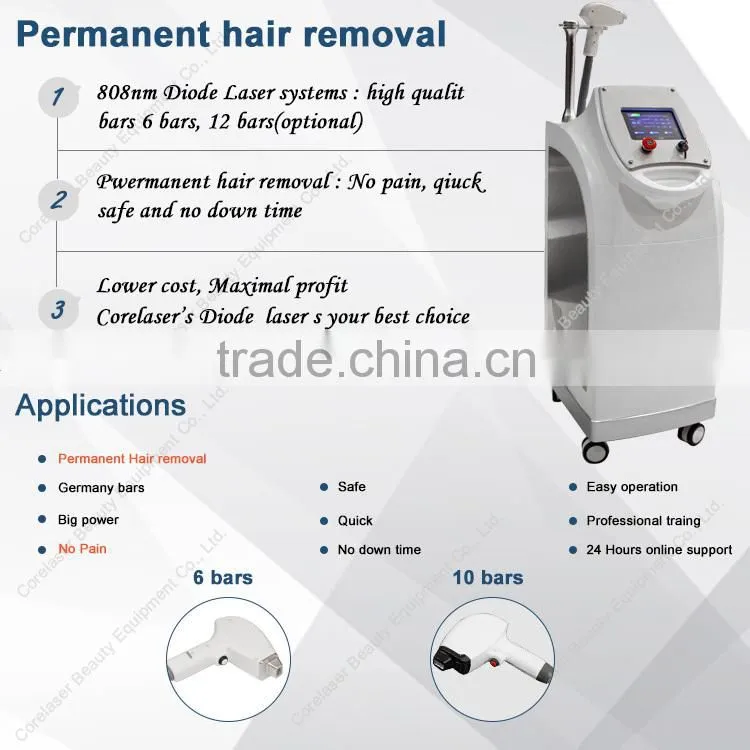 superb high power laser hair removal with strong cooling system, long working time, powerful cooling module