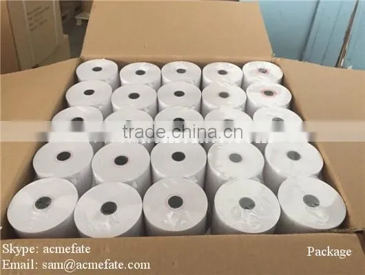 Cash Register Paper Logo Printed Pos Atm Machine Paper Roll 80x80