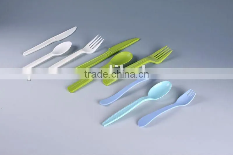100%Biodegradable cornstarch eco friendly disposable cutlery set