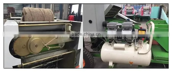 Full automatic alfalfa silage baler and wrapper machine /small bale hay baler