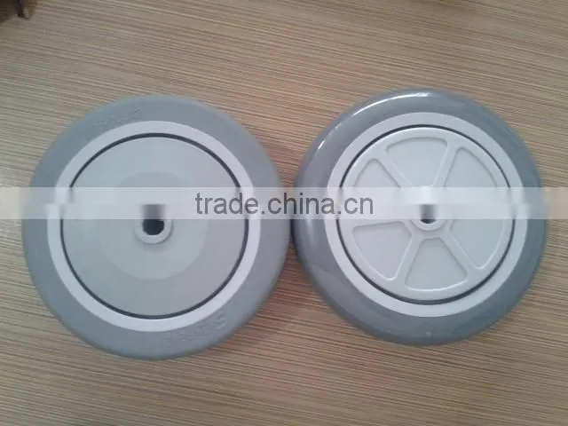 5 inch toy wagon wheels with plastic rim and ball bearing