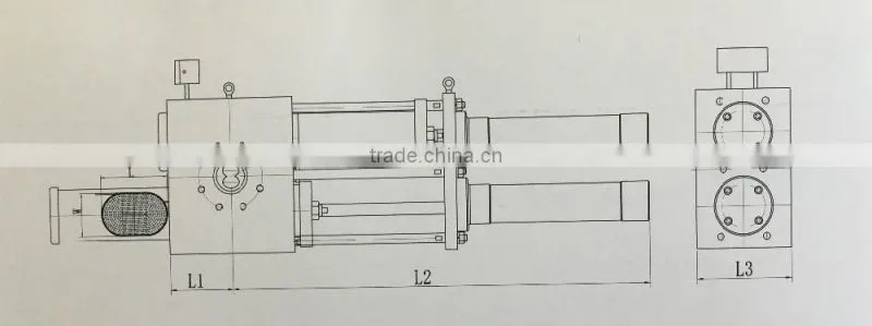Extrusion processes screen changer quick net changer
