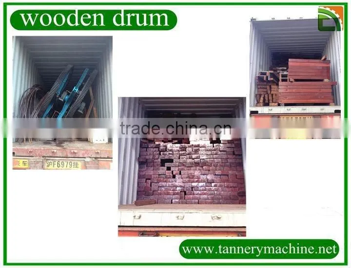 export tannery leather dyeing wooden drum