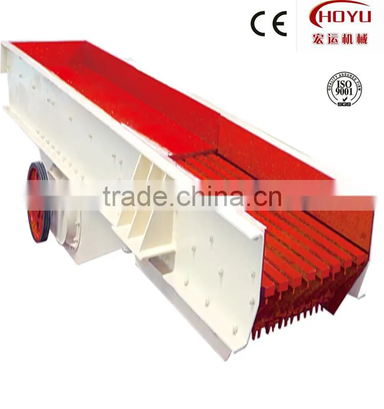 Vibrating feeder for cone crusher, jaw crusher
