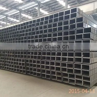 2017 Acero al carbono ERW Tubo cuadrado MS Negro,Tubo rectangular,ASTM-A500 Gr. B