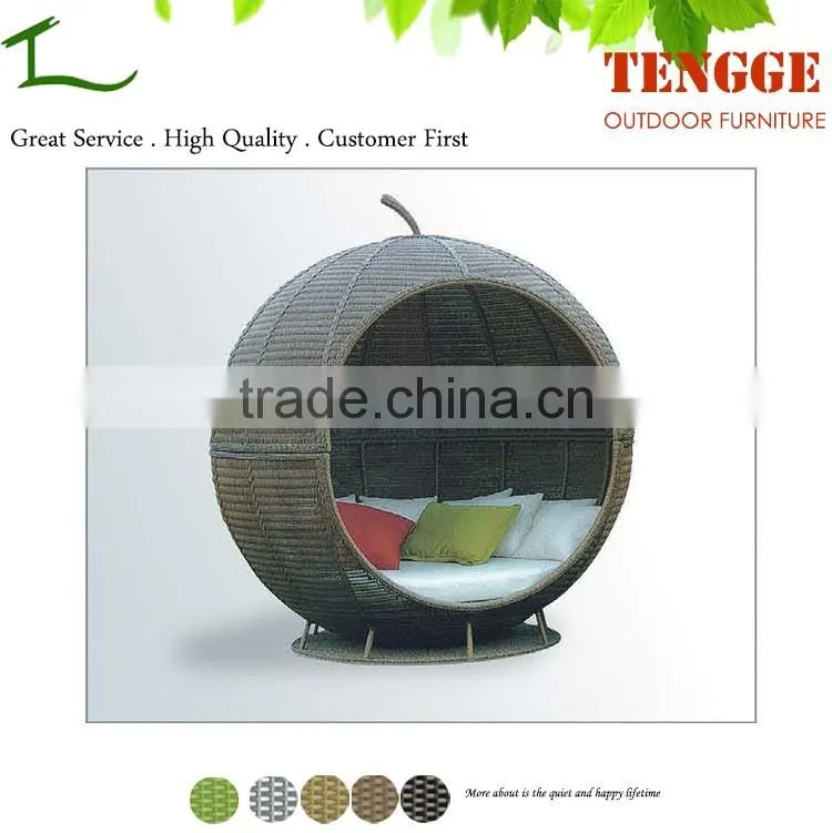 YH8171 Outdoor garden furniture round shape rattan house