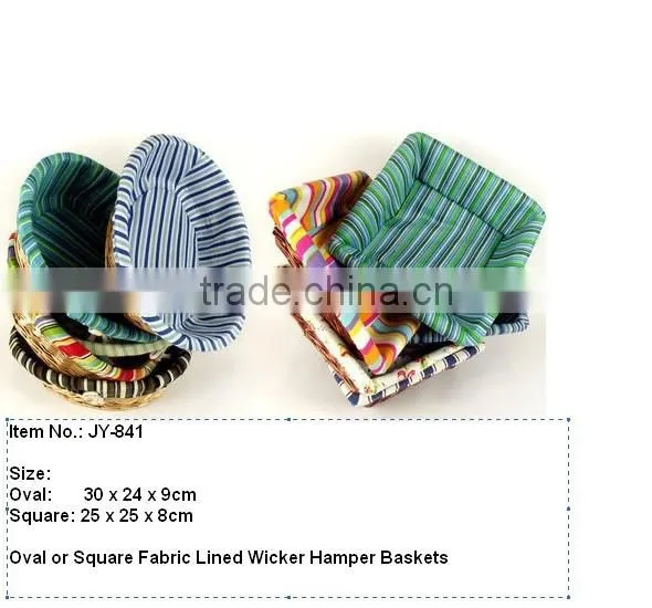 Lined Hyacinth decorative wicker baskets for baby