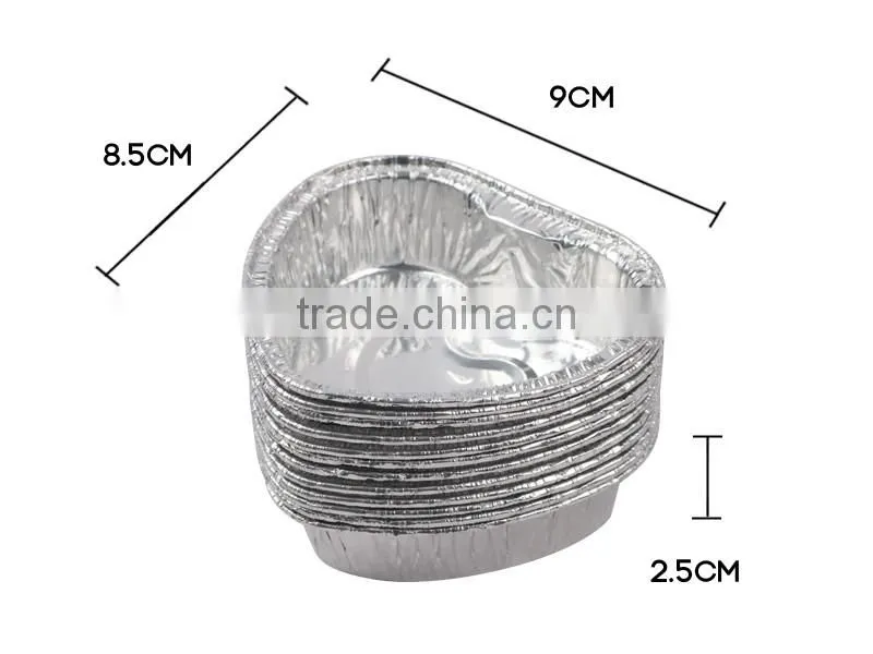 foil containers lovely heart shaped specialty aluminium foil food container cake baking mold