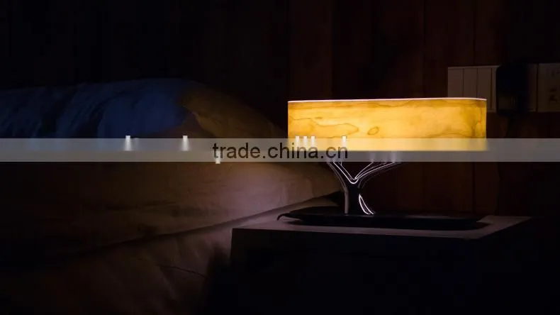 Multimedia Loudspeaker With Atmosphere Lamp. Wireless Charge Bluetooth Speaker Box Night Light for Bedroom