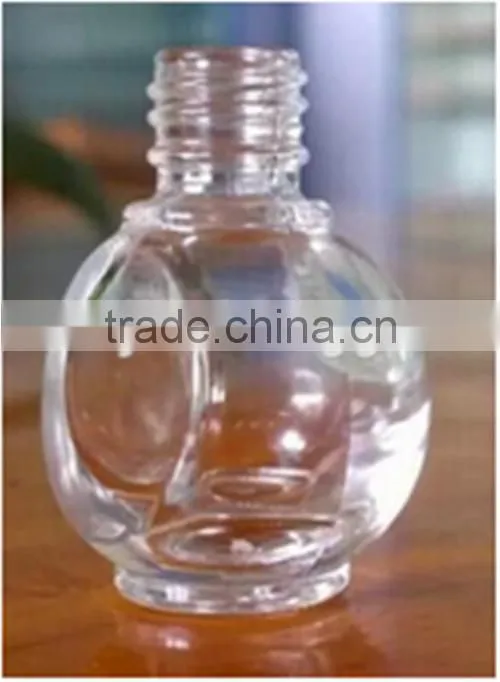wholesale unique shaped mini empty ladie's opi nail polish , glass nail polish bottles
