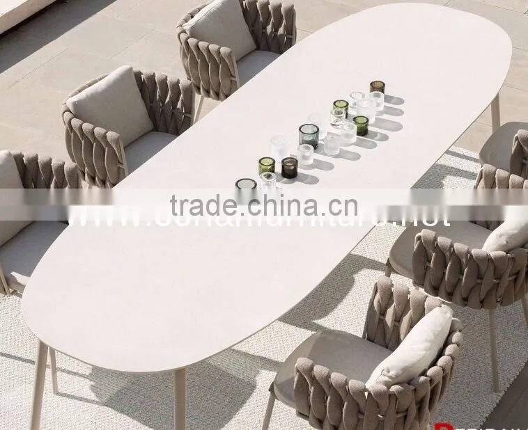 Corian &wood made round coffee table side table