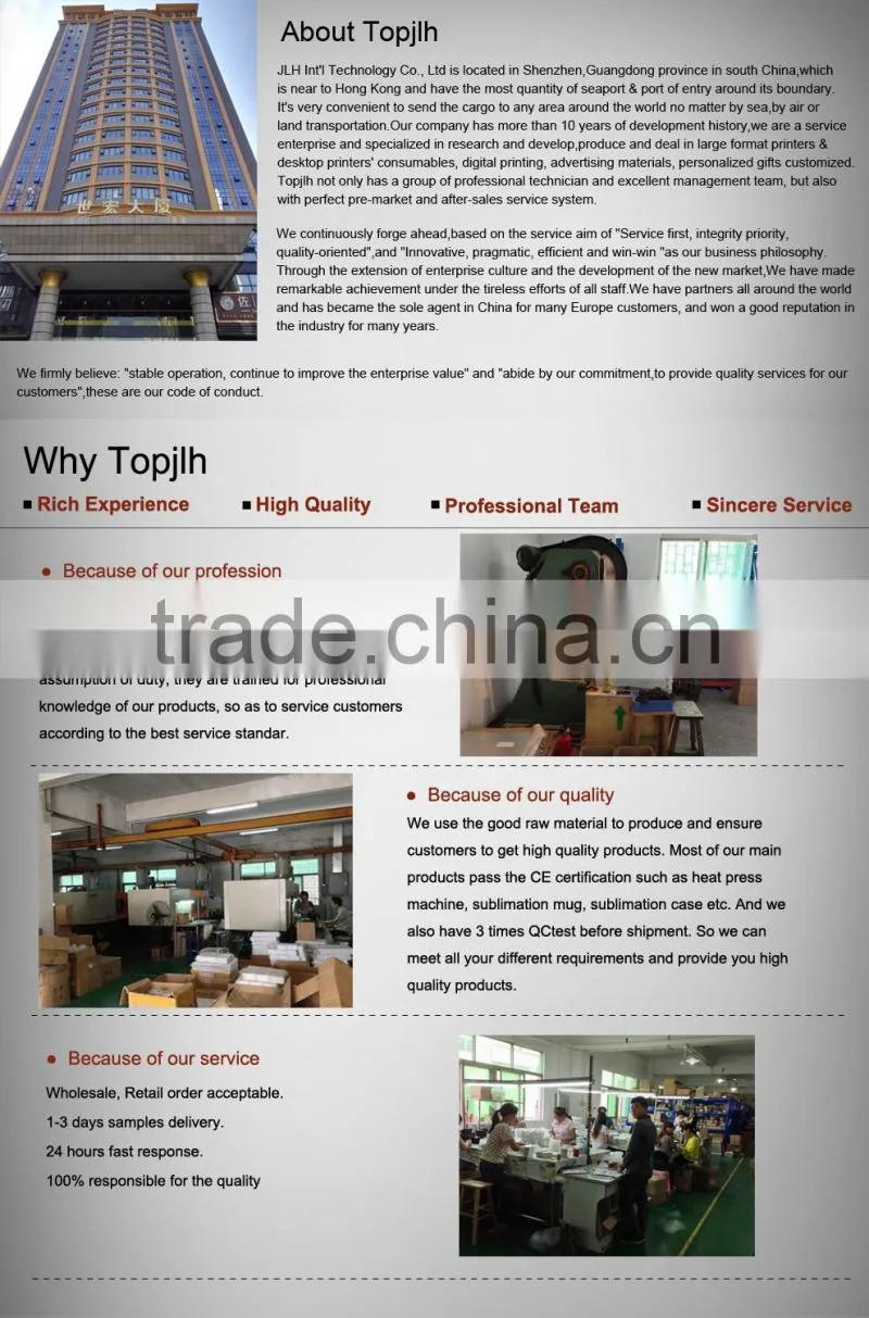 Topjlh 2017 Hot 3D Vacuum Heat Transfer Sublimation Machine