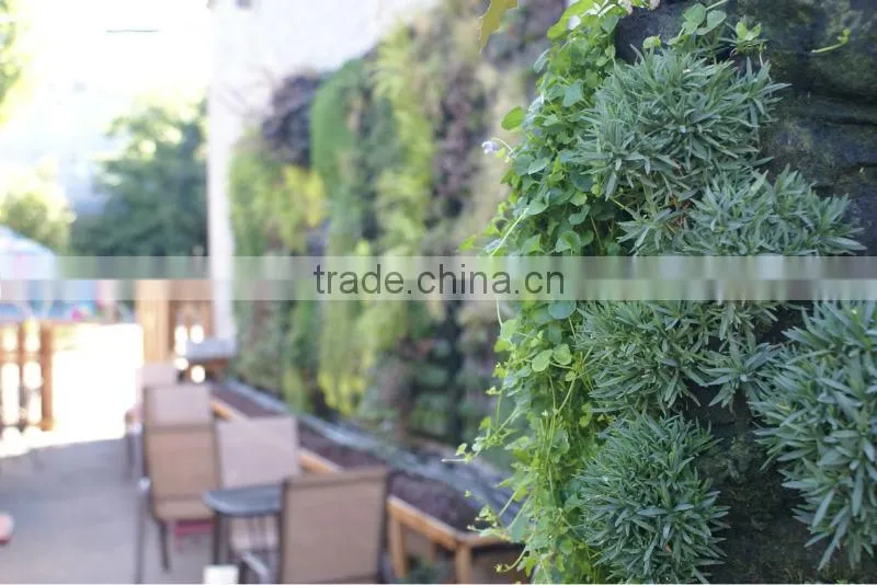 factory price new designed high quality artificial plant wall/plastic garden walls vertical wall garden