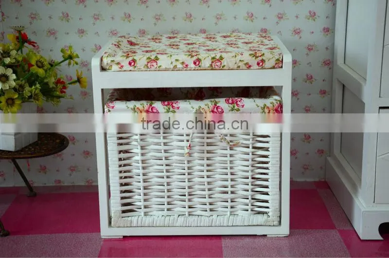 Long Wooden Shoe Retail Store Display Stand Rack Unit