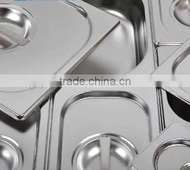 stainless steel GN pan with lid