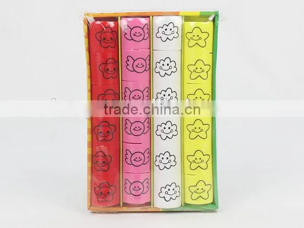 hot sale colorful magic rainbow spring with smile face kids educational toys/ plastic rainbow circle