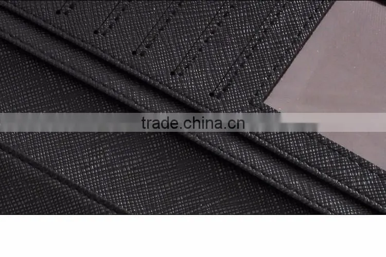 wholesale New men's long Slim Wallet Card Wallet multi cross pattern wallet purse