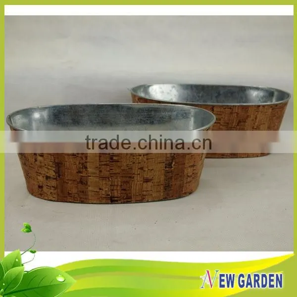 Classical elegant indoor metal herb garden planter pots