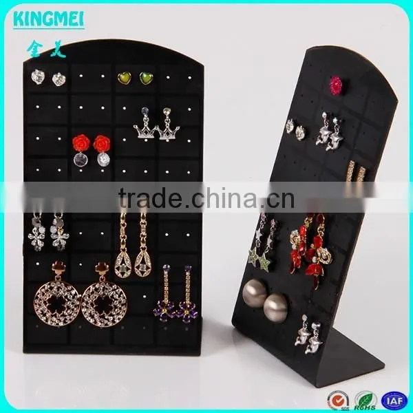Jewelry Store Black Acrylic Display Rack Earrings Display Stand