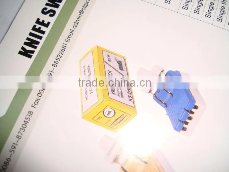 electric single throw 3 poles ceramic knife switch change over switch