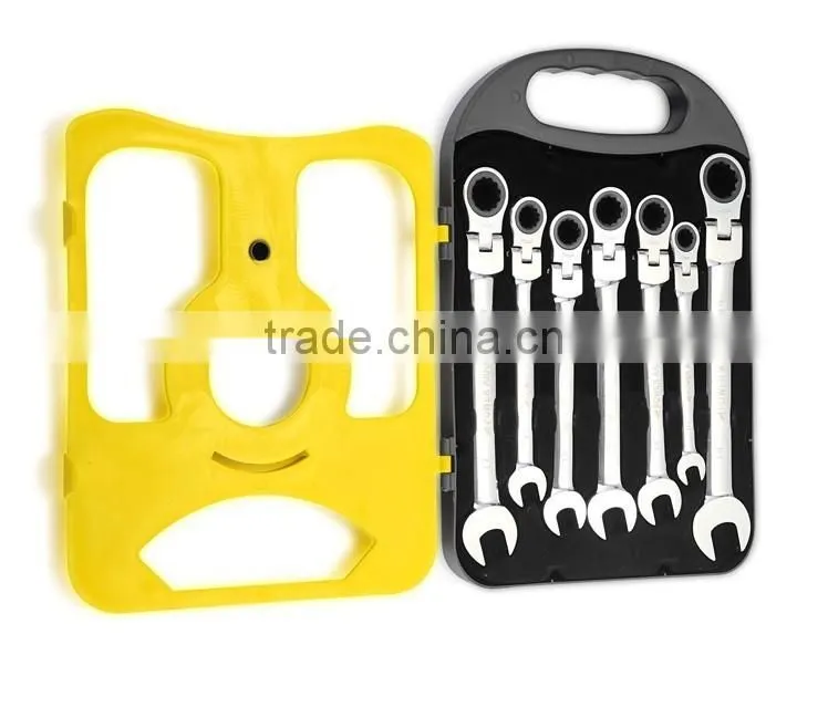 High Quality Professional 7PCS CRV Combination Spanner Wrench Set