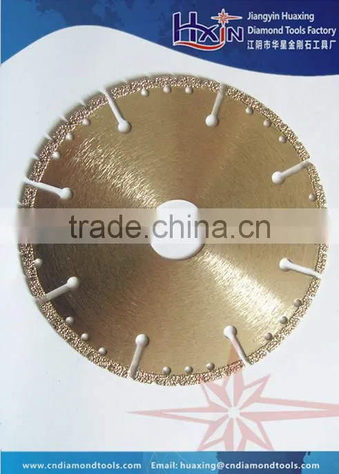 Vacuum Brazed diamond Grinding Disc for marble/Small Circular brazed diamond band cutting disc