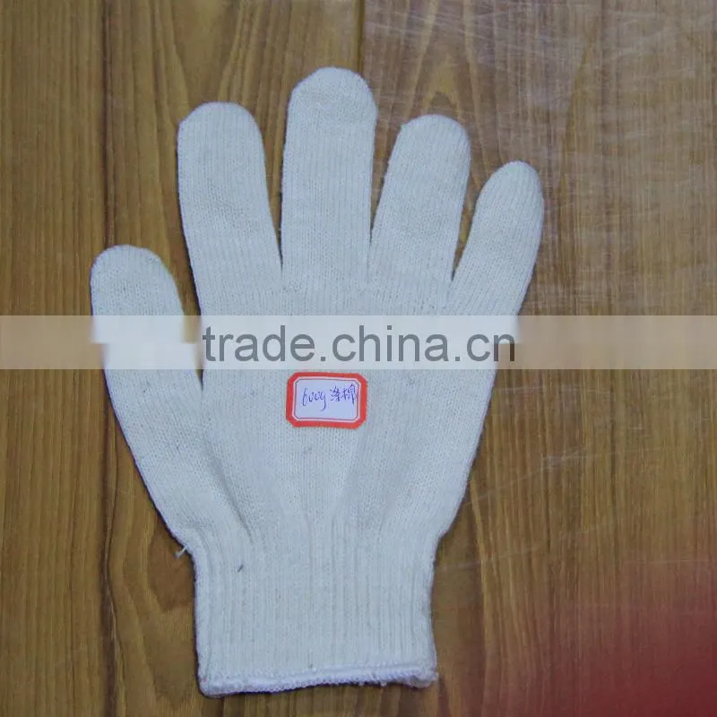 Cotton Knitted Working Gloves/Cotton Gloves From Guangzhou Supplier