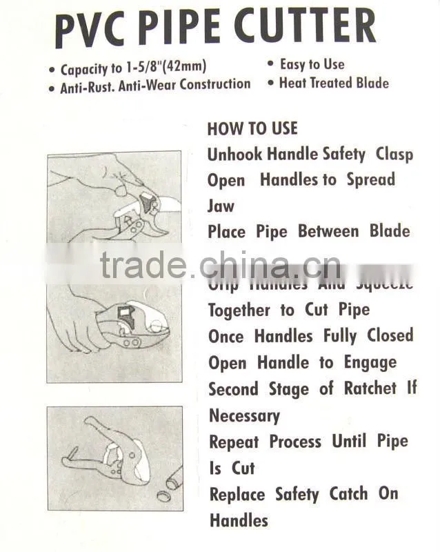 Aluminum Alloy & PVC Pipe Cutter