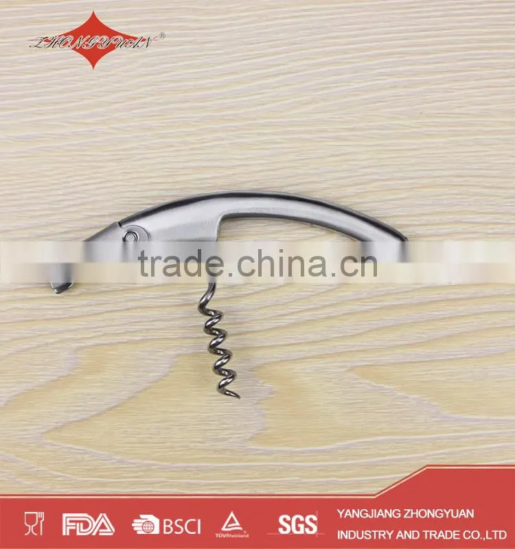 ZY-K1048 China manufacturer stainless steel bottle opener wine corkscrew