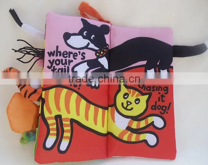 New born Baby Infant Developmental Soft Animal cloth book
