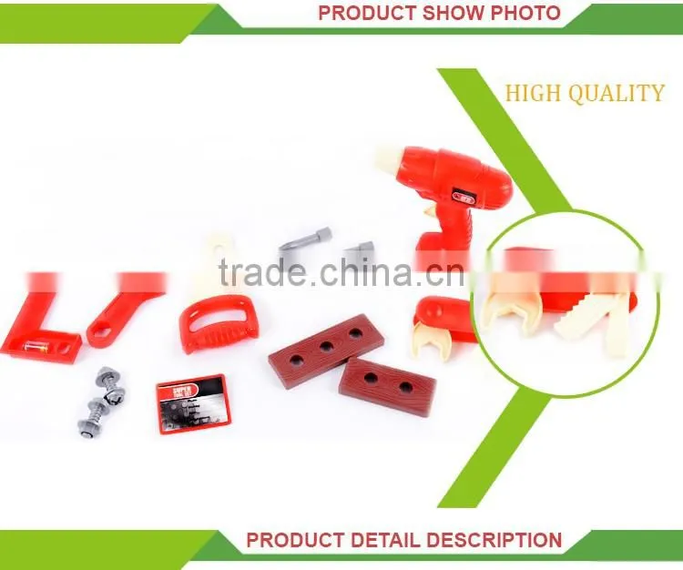 Hot selling plastic kids play mechanic box toy pink tool set