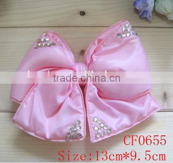 wholesale fancy handmade rhinestone bow tie cheap hair accessories