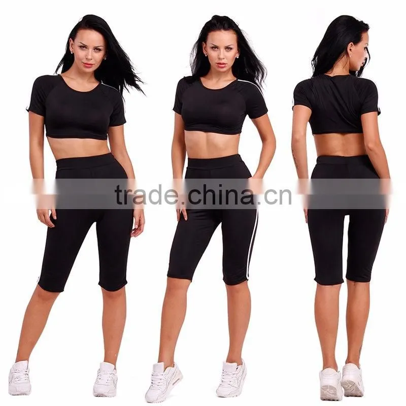 Latest Design Tracksuit Women Track Suit Sweat Suits 2 Two Piece Crop Top and Pants Set Sportswear Custom Tracksuit