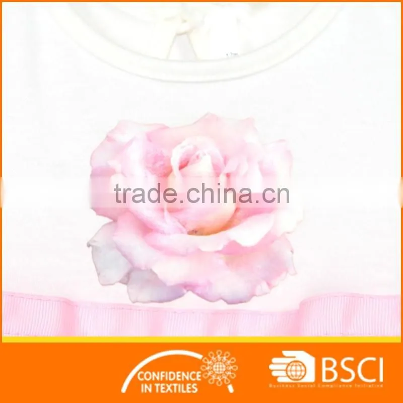 flower photo print fairy dress baby girl dresses