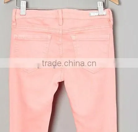 Rhubarb Spray On Skinny Jeans