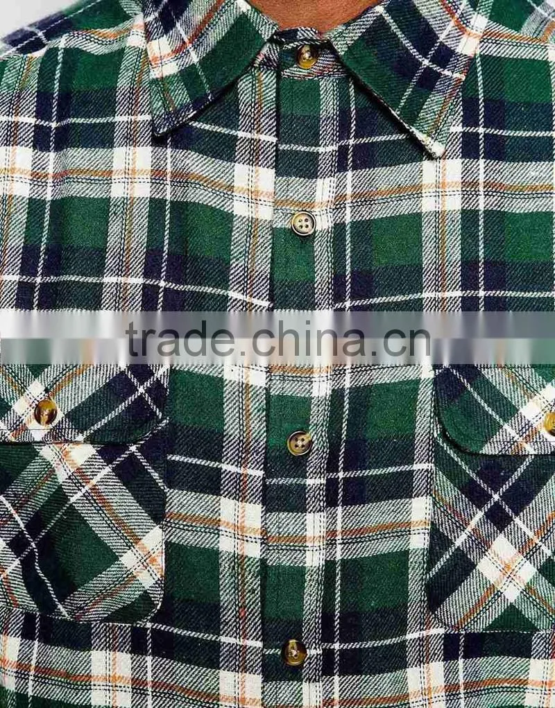 Vintage Checked Flannel Shirt for man