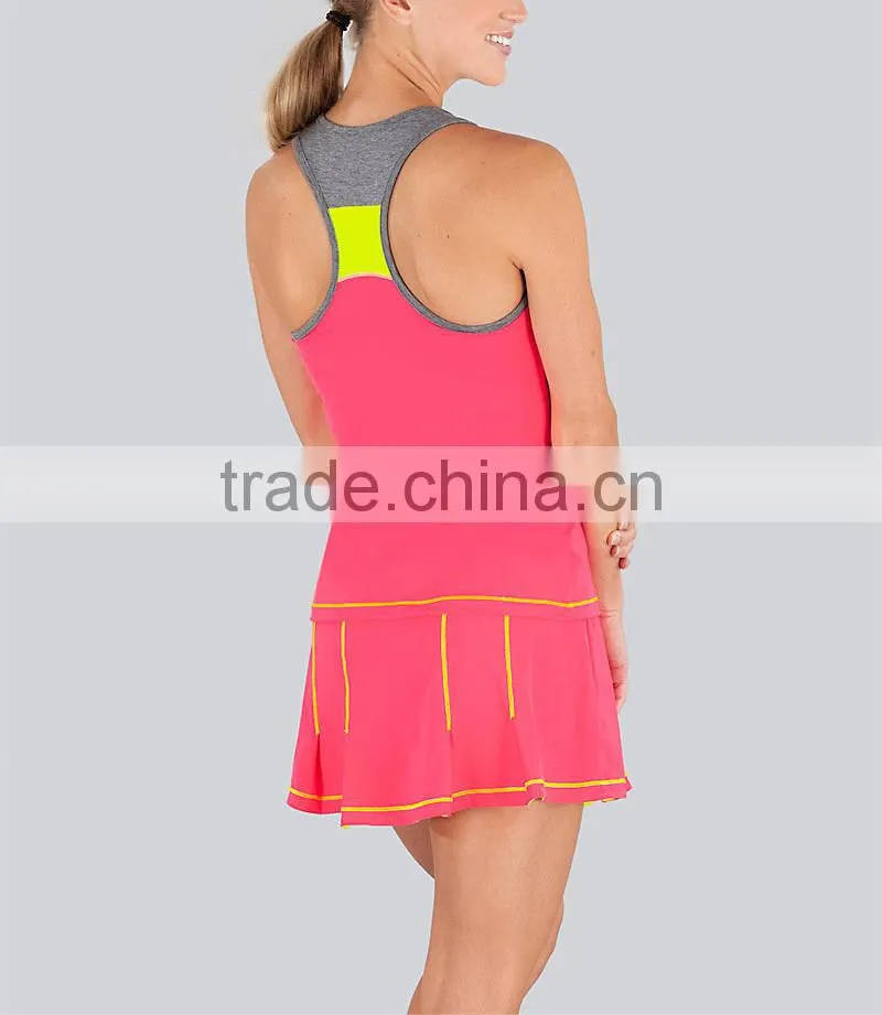 2016 Hot Selling Fitness Women hot Sexy tennis dress suit wear