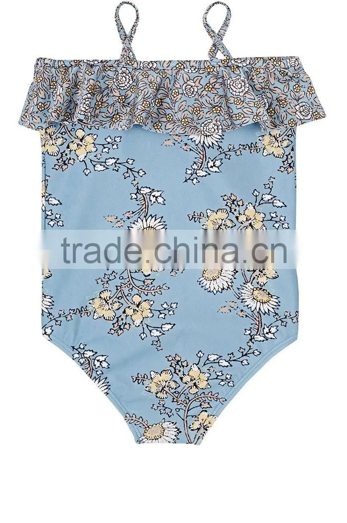Lovely children custom little girls One-Piece Swimsuit cute young girl modeling bikini kids swimwear