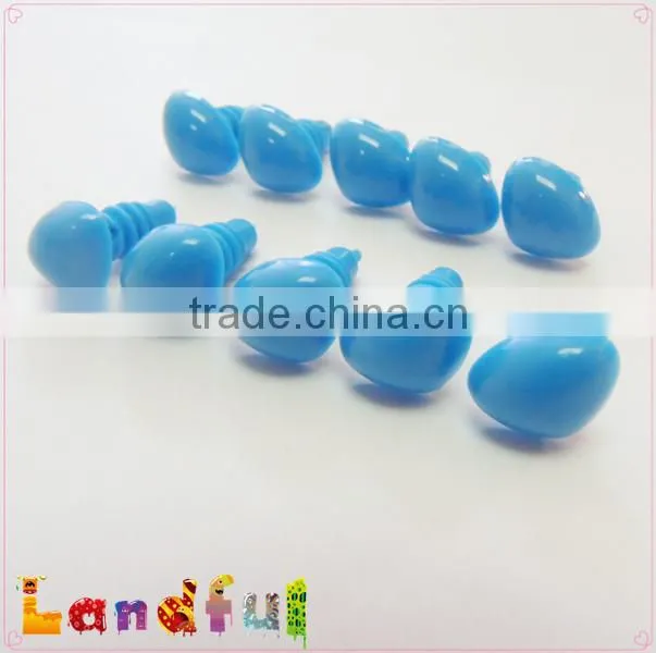 12mm Blue Safety Triangle Nose Plastic Craft Nose Plush Animal Nose