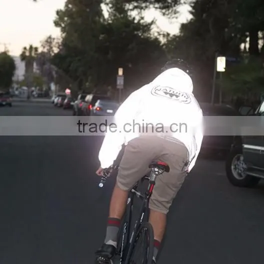 high vision 100% polyester reflective sportswear fabric for making cycling clothes suit