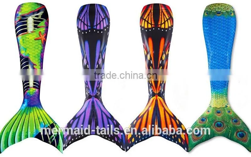 Custom kids best mermaid tail swim monofins
