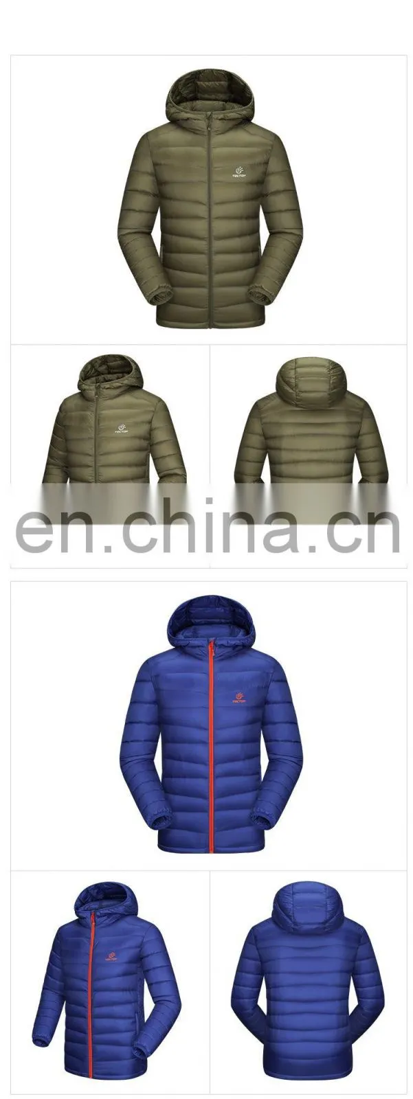 Fashion custom nylon quilted jacket ultra light down jacket for men