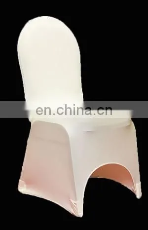 spandex/lycra chair cover in white color for plastic chairs
