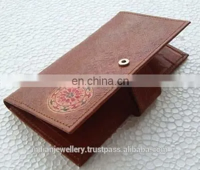 Ladies genuine leather purse manufacturer, womens leather money bag exporter, custom designs available