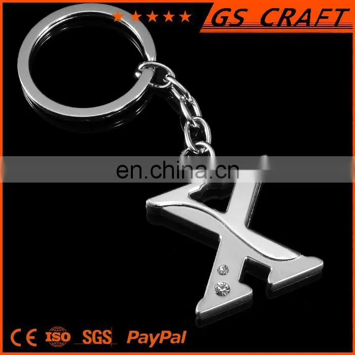Supply cheap custom design keychain with letters