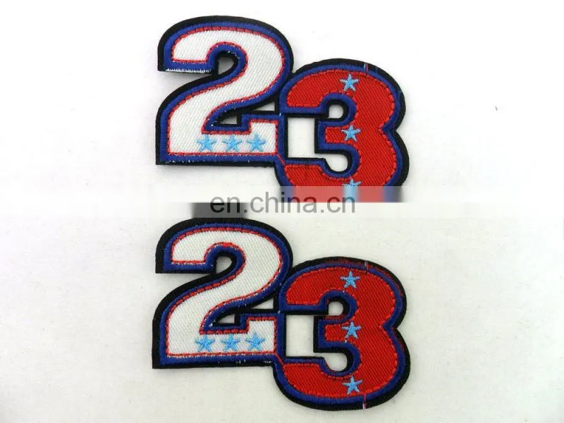 custom stock cartoon iron on embroidery patch applique