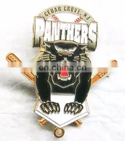 Enamel custom metal cap pin clip