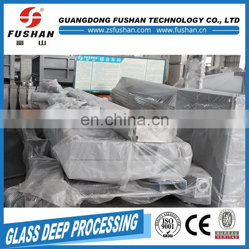 CE Certified 10 motors glass double edging machine with low-e weeding With Long-term Technical Support